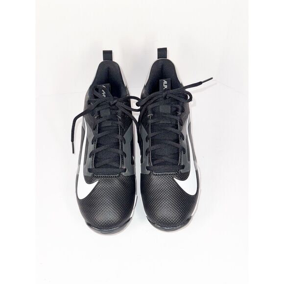 Nike Kids Alpha Menace 4 Shark Football Cleats 5.5 Wide Black Grey White NWB - Picture 5 of 16